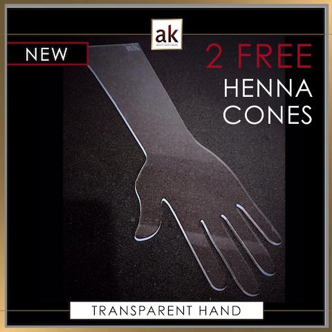 TRANSPARENT PRACTICE HAND PLUS 2 FREE CONES