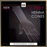 TRANSPARENT PRACTICE HAND PLUS 2 FREE CONES