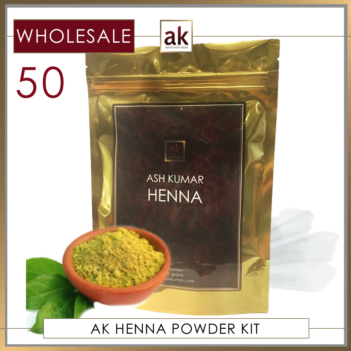 50 Ash Kumar Henna Powder Wholesale - Ash Kumar Products UK