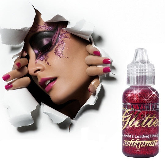 Bollywood Glitter Gel - Red - Ash Kumar Products UK